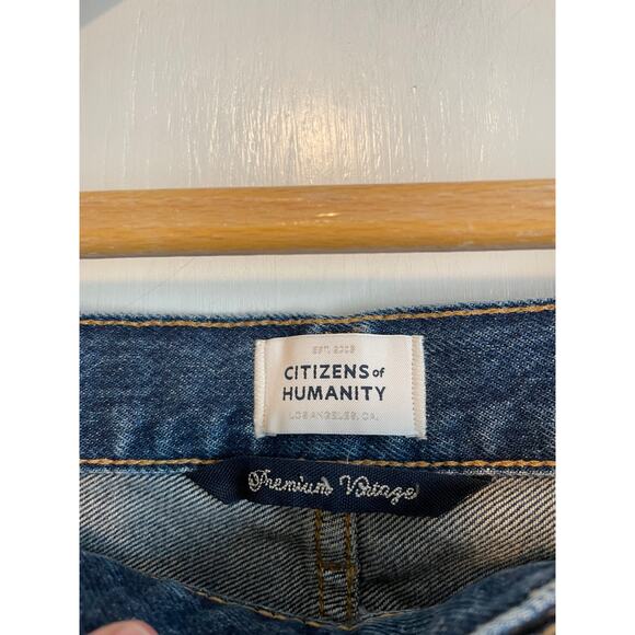 Citizens Of Humanity Ryan Low Slung Unisex blue jeans button fly straight leg 32 - Picture 7 of 10